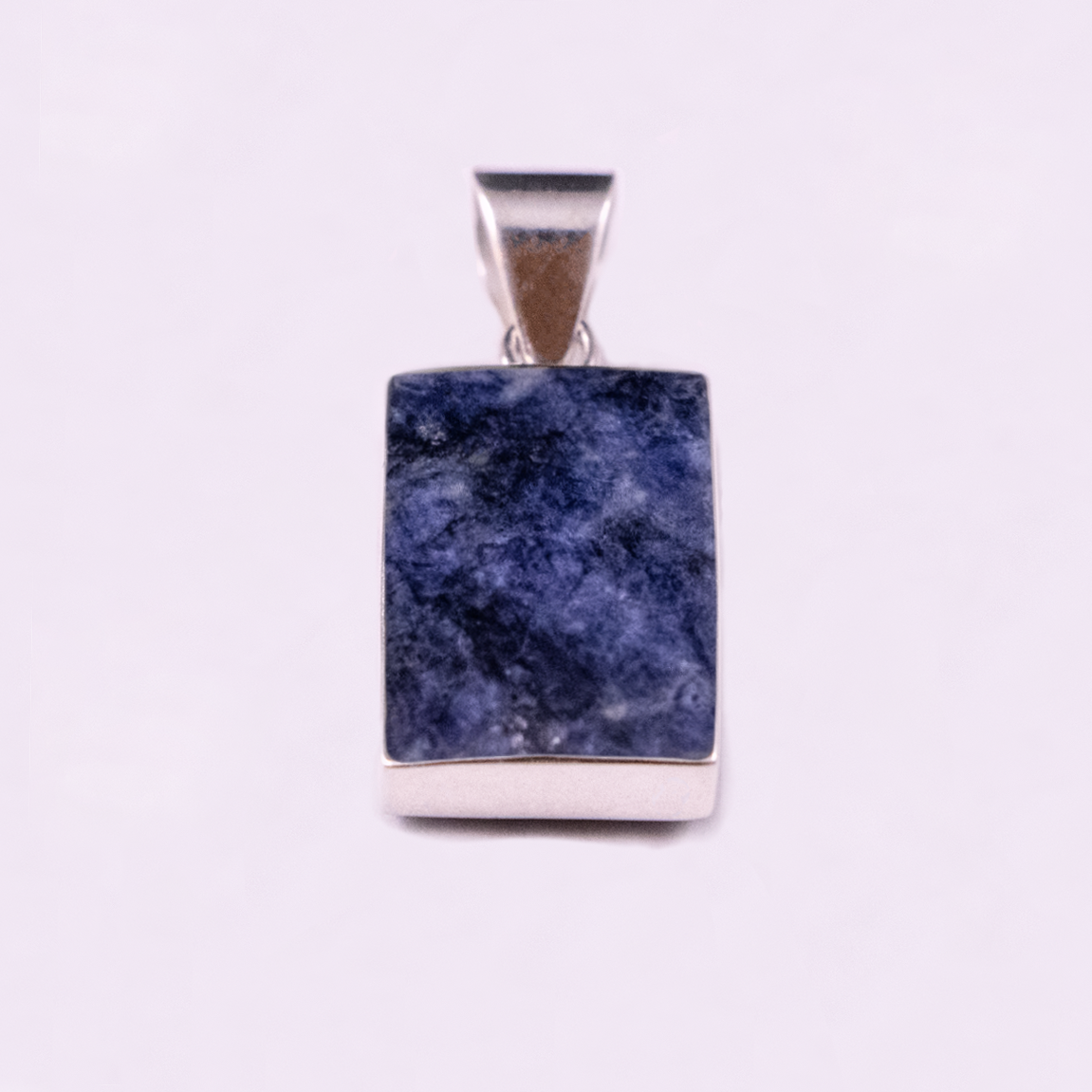 Large Rectangular Reversible Pendant (Spiny Oyster / Sodalite)