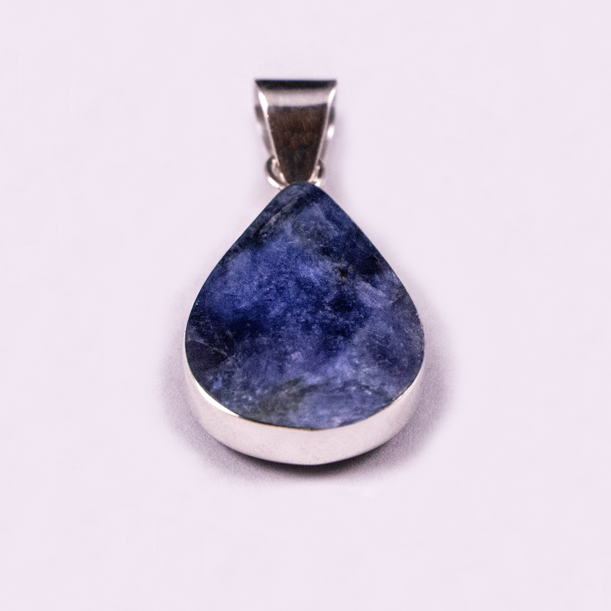 Large Tear Drop Reversible Pendant (Chrysocolla / Sodalite)
