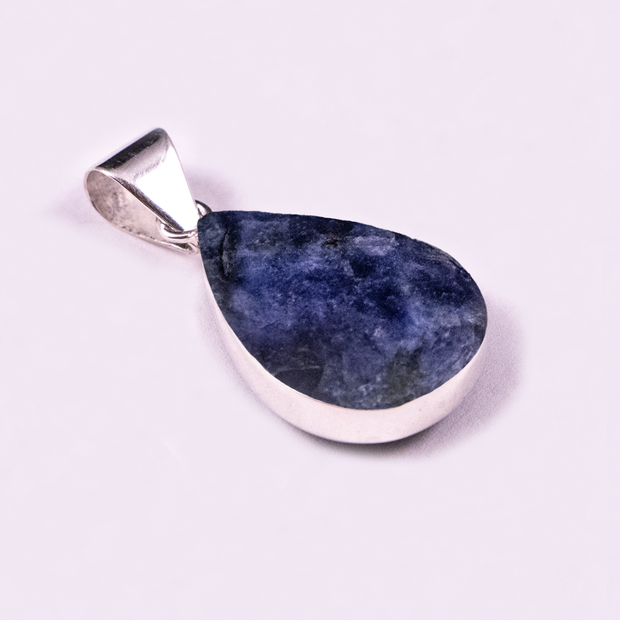 Large Tear Drop Reversible Pendant (Spiny Oyster / Sodalite)