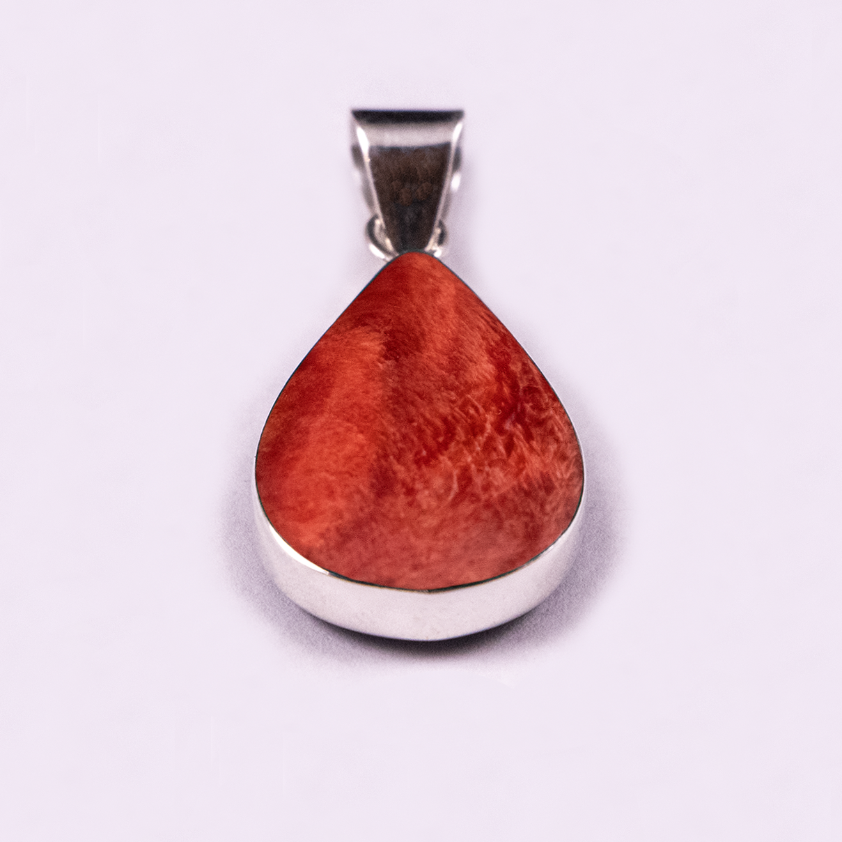 Large Tear Drop Reversible Pendant (Spiny Oyster / Sodalite)