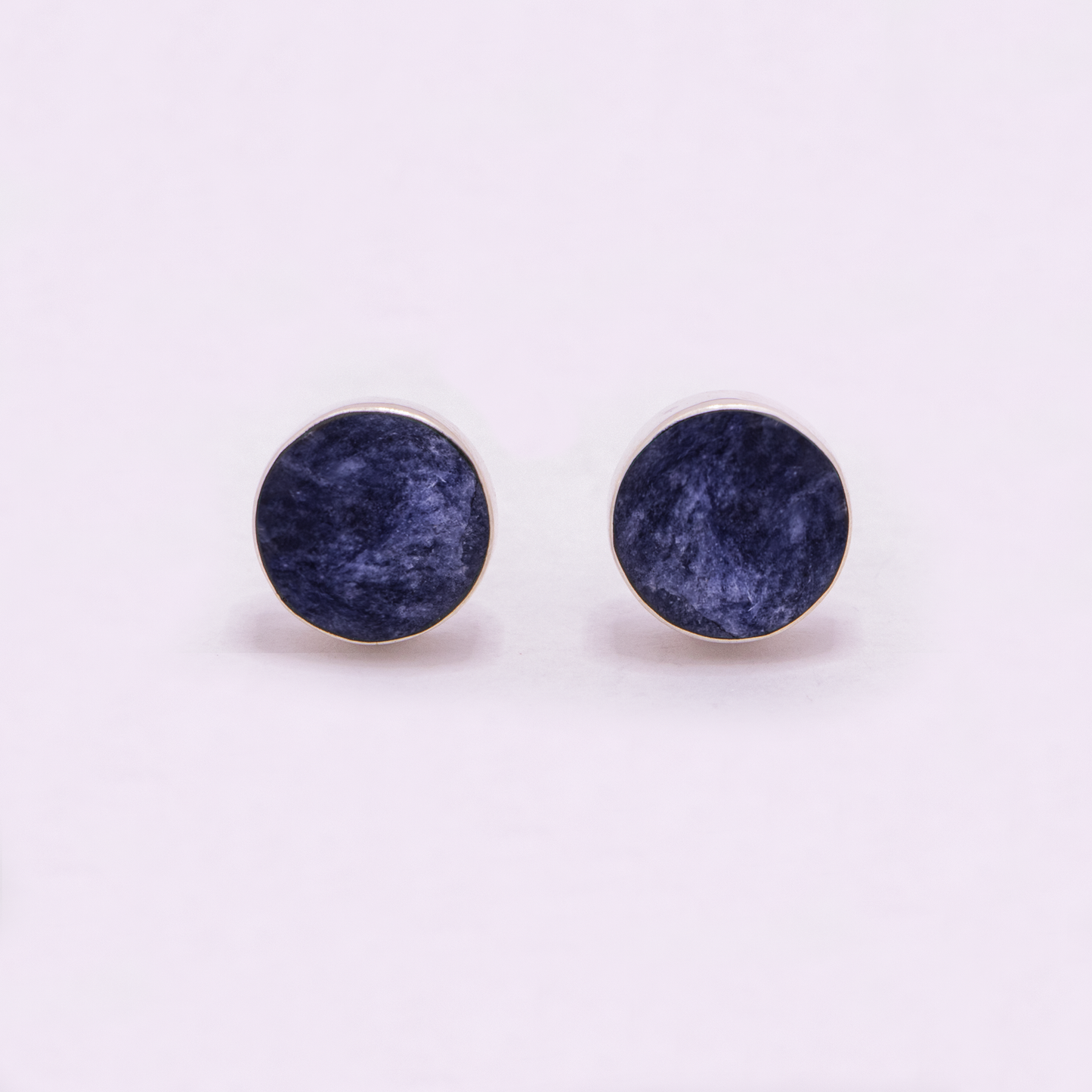 Large Round Stud Earrings