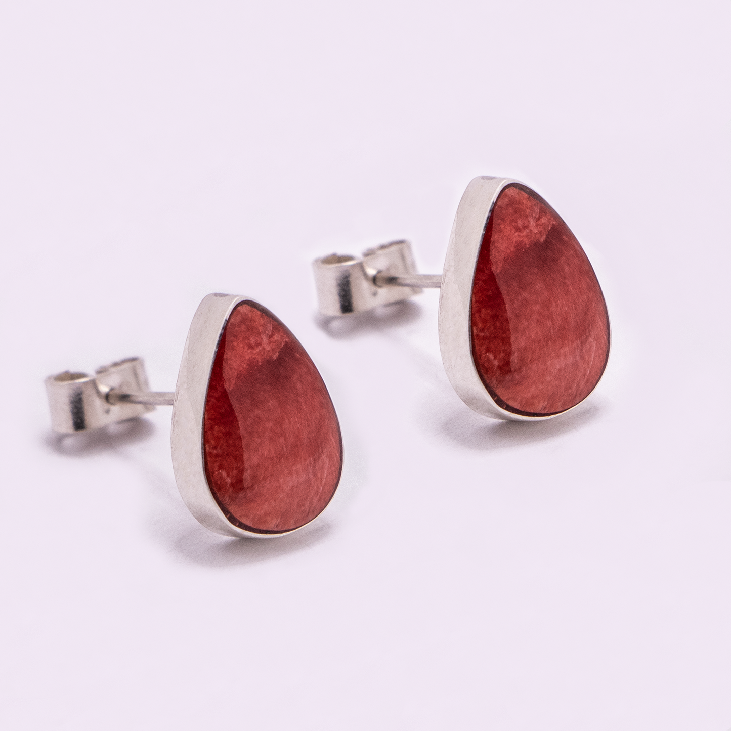Large Tear Drop Stud Earrings