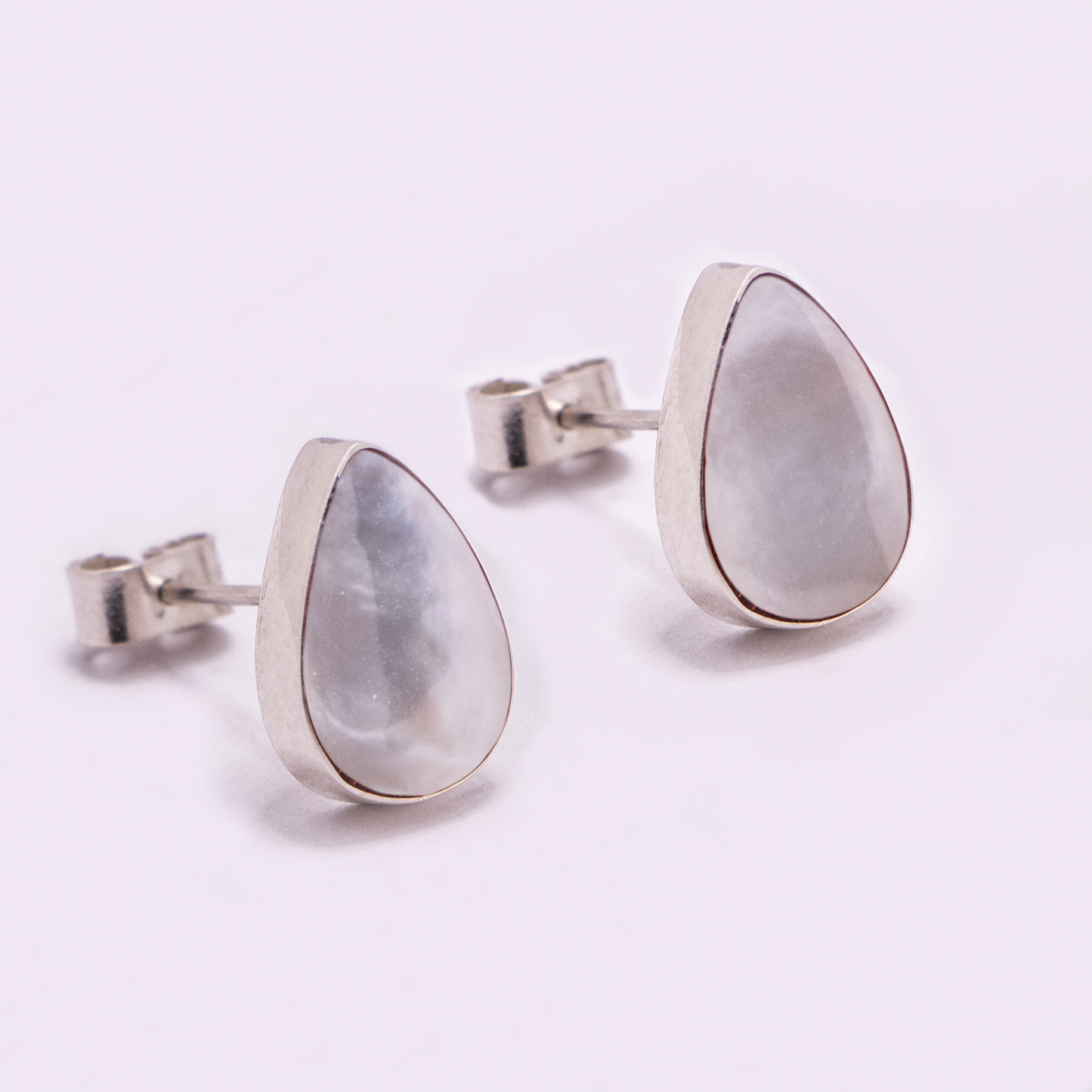 Large Tear Drop Stud Earrings